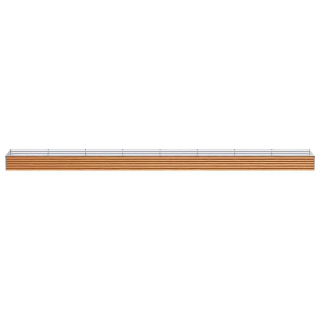 vidaXL Garden Raised Bed 775 x 100 x 36 cm Galvanised Steel
