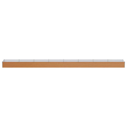 vidaXL Garden Raised Bed 775 x 100 x 36 cm Galvanised Steel