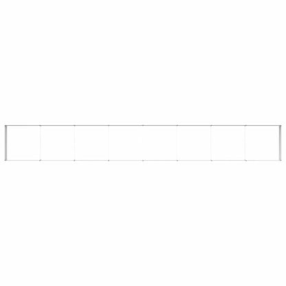 vidaXL Garden Raised Bed 775 x 100 x 36 cm Galvanised Steel