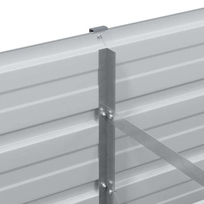 vidaXL Garden Raised Bed Light Brown 160 x 40 x 77 cm Galvanised Steel