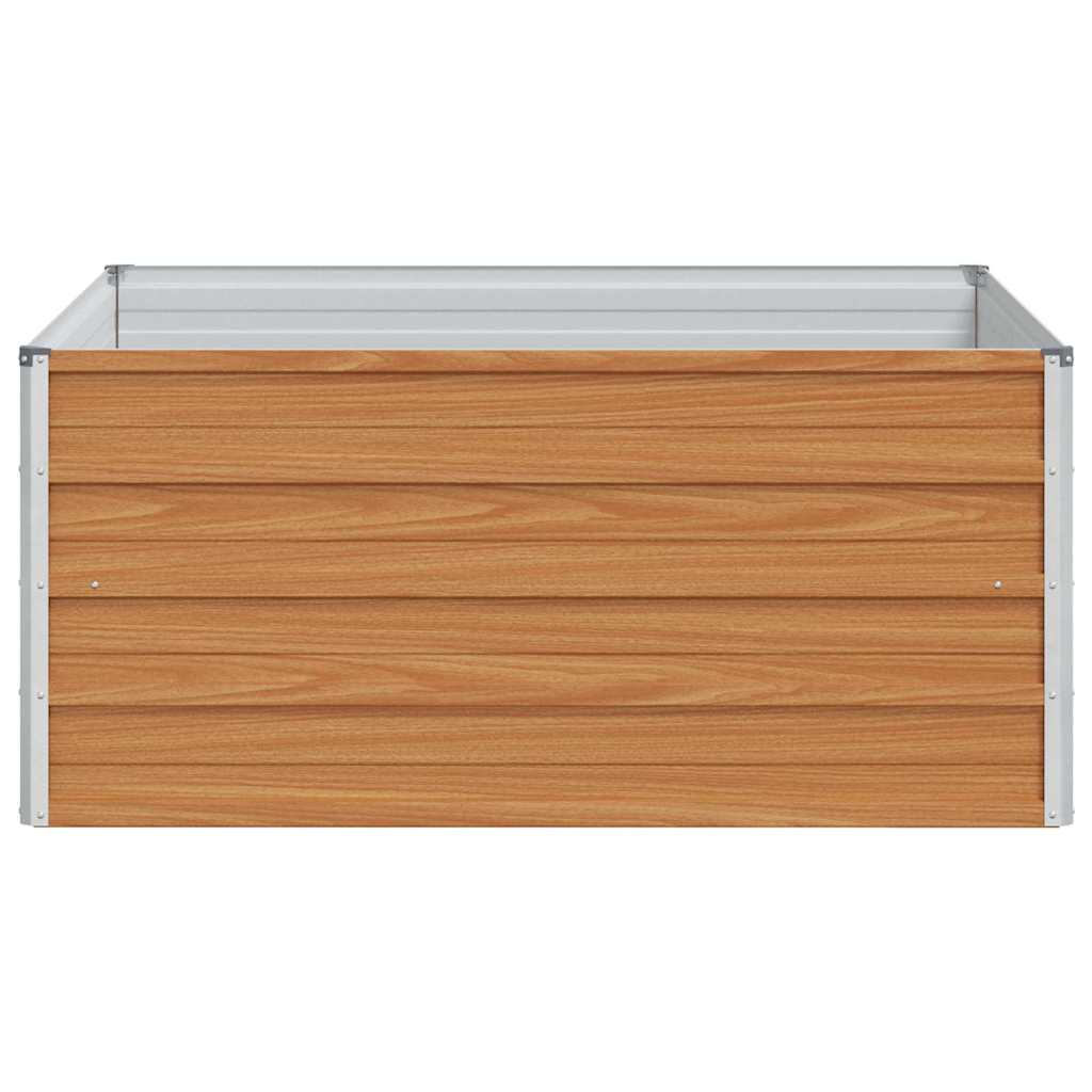 vidaXL Garden Raised Bed Light Brown 100 x 100 x 45 cm