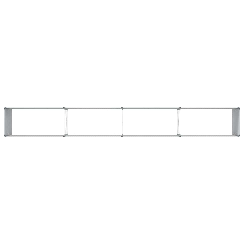 vidaXL Garden Raised Bed Light Brown 320 x 40 x 77 cm Galvanised Steel