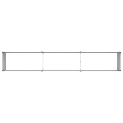 vidaXL Garden Raised Bed Light Brown 240 x 40 x 77 cm Galvanised Steel