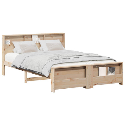 vidaXL Bed Frame with Headboard Brown 160 x 200 cm Engineered Wood