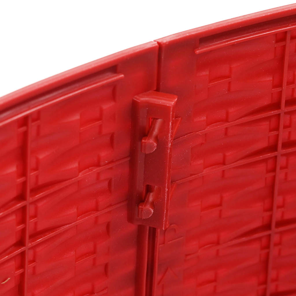 vidaXL ChristmasTreeSkirt Red Ø 65 x 24 cm Plastic