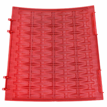 vidaXL ChristmasTreeSkirt Red Ø 65 x 24 cm Plastic