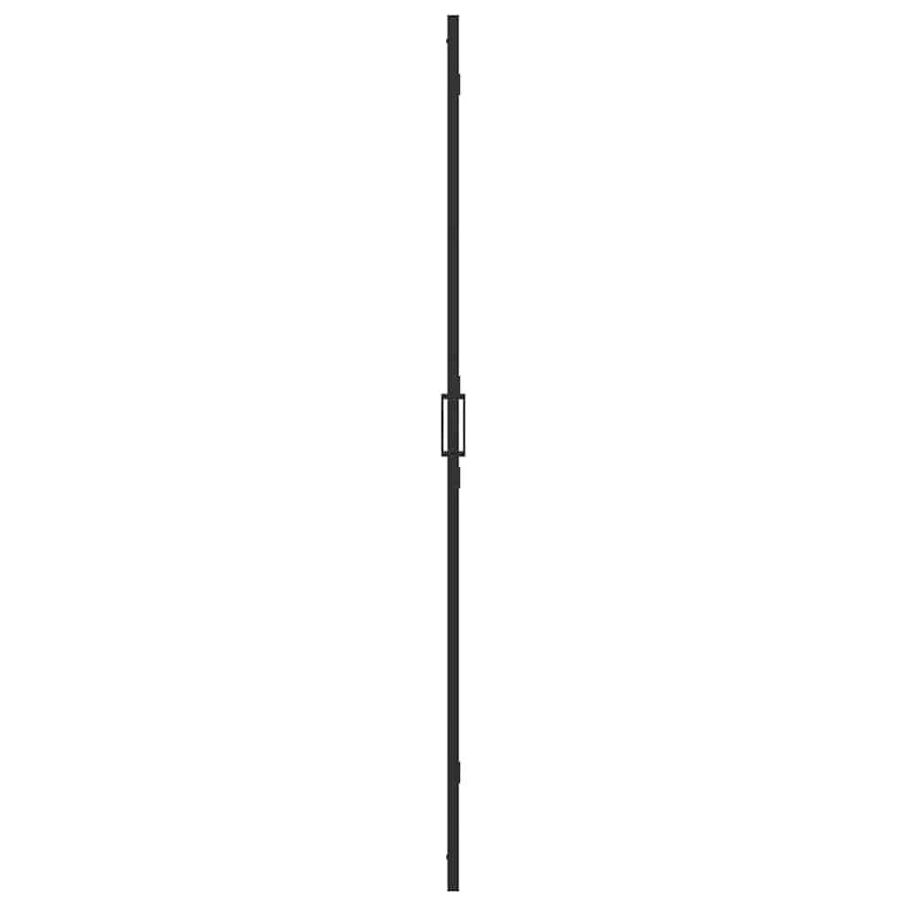 vidaXL Walk-In Shower Wall Folding Black 80 x 6.5 x 190 cm
