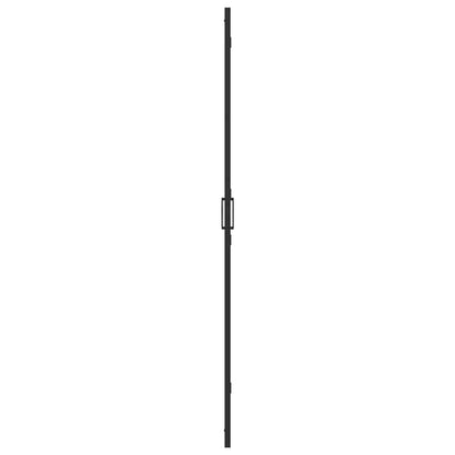 vidaXL Walk-In Shower Wall Folding Black 80 x 6.5 x 190 cm