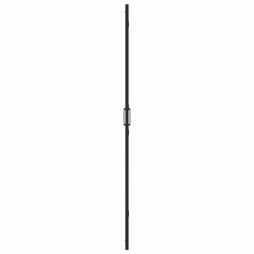 vidaXL Walk-In Shower Wall Folding Black 100 x 6.5 x 190 cm