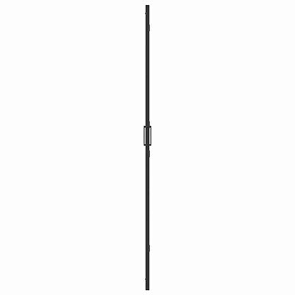 vidaXL Walk-In Shower Wall Folding Black 100 x 6.5 x 190 cm