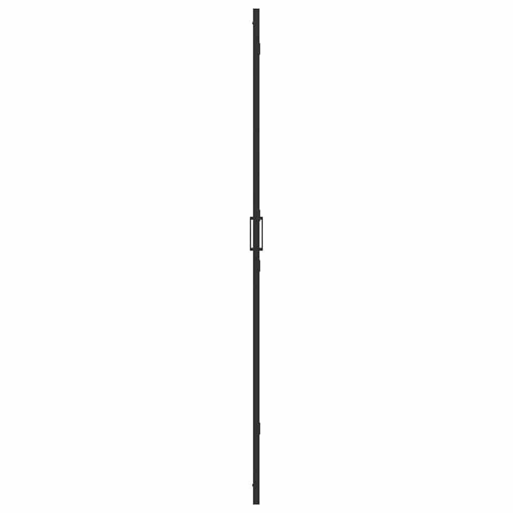 vidaXL Walk-In Shower Wall Folding Black 110 x 6.5 x 190 cm