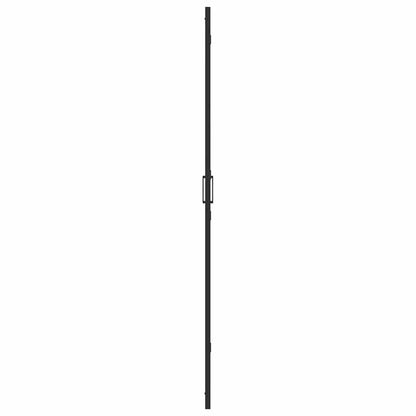 vidaXL Walk-In Shower Wall Folding Black 110 x 6.5 x 190 cm