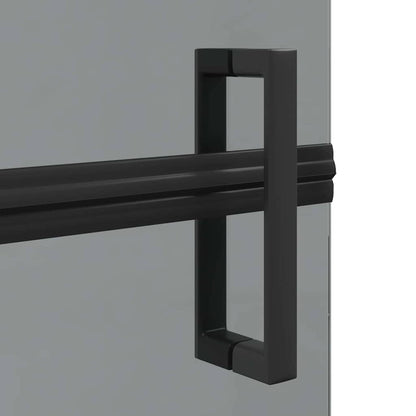 vidaXL Walk-In Shower Wall Folding Black 120 x 6.5 x 190 cm