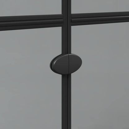 vidaXL Walk-In Shower Wall Folding Black 120 x 6.5 x 190 cm