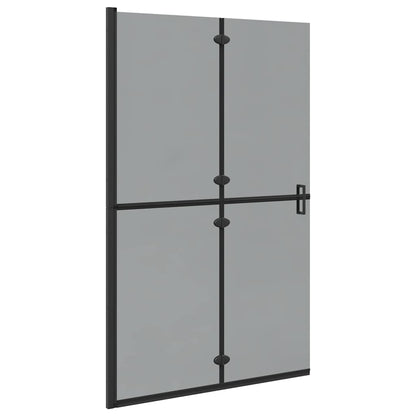 vidaXL Walk-In Shower Wall Folding Black 120 x 6.5 x 190 cm
