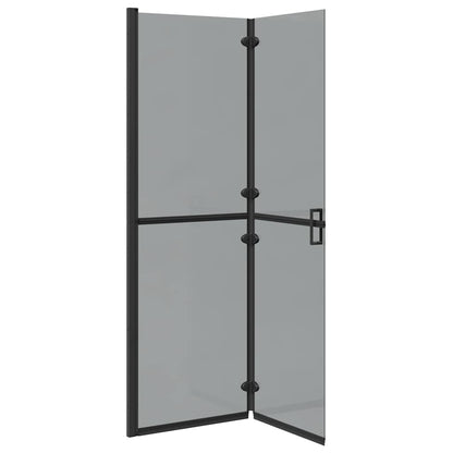 vidaXL Walk-In Shower Wall Folding Black 120 x 6.5 x 190 cm