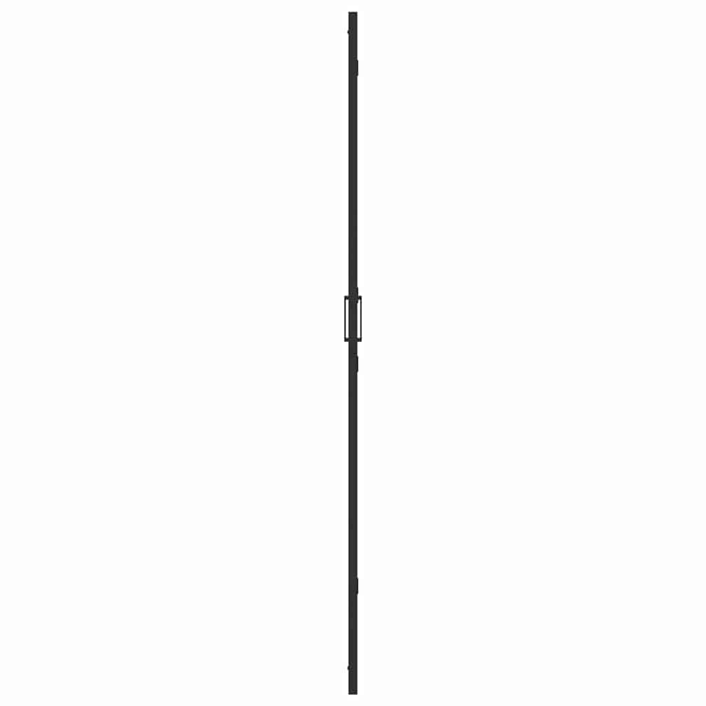vidaXL Walk-In Shower Wall Folding Black 120 x 6.5 x 190 cm