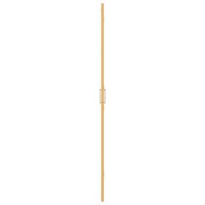 vidaXL Walk-In Shower Wall Folding Gold 80 x 6.5 x 190 cm