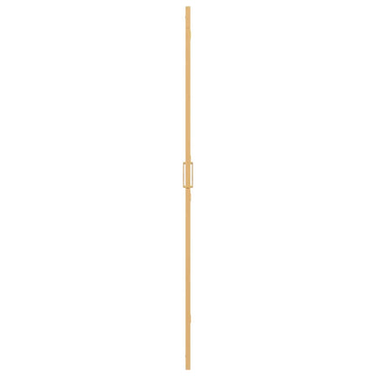 vidaXL Walk-In Shower Wall Folding Gold 90 x 6.5 x 190 cm