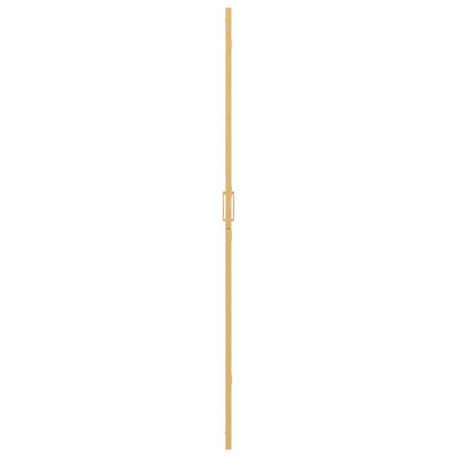 vidaXL Walk-In Shower Wall Folding Gold 120 x 6.5 x 190 cm