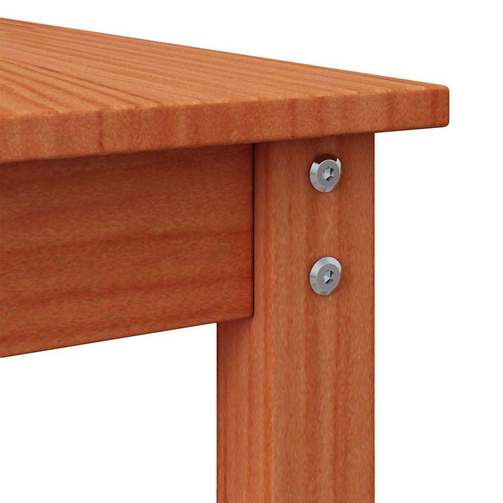 vidaXL Coffee Table Wax brown 50 x 50 x 45 cm Solid pine wood