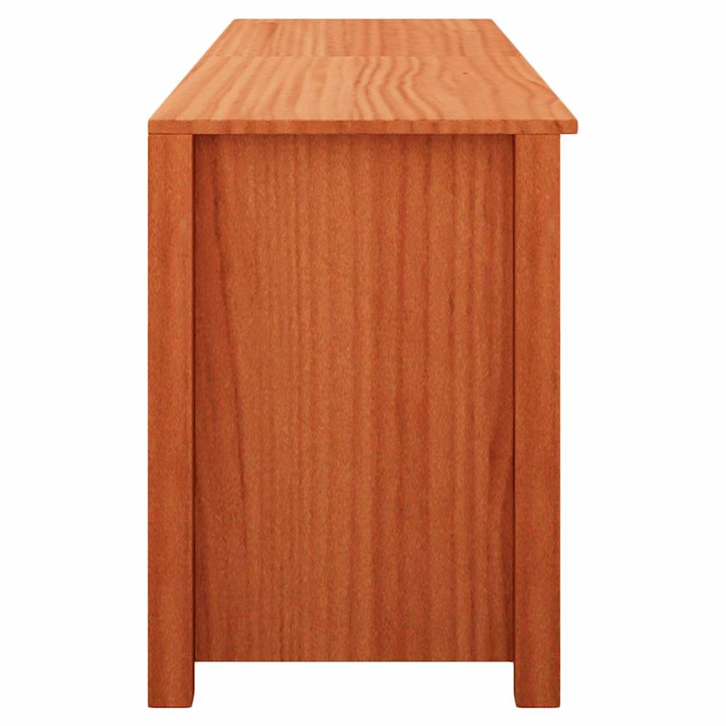 vidaXL Shoe Bench with Shelf with Storage Wax Brown 160 x 36.5 x 50 cm
