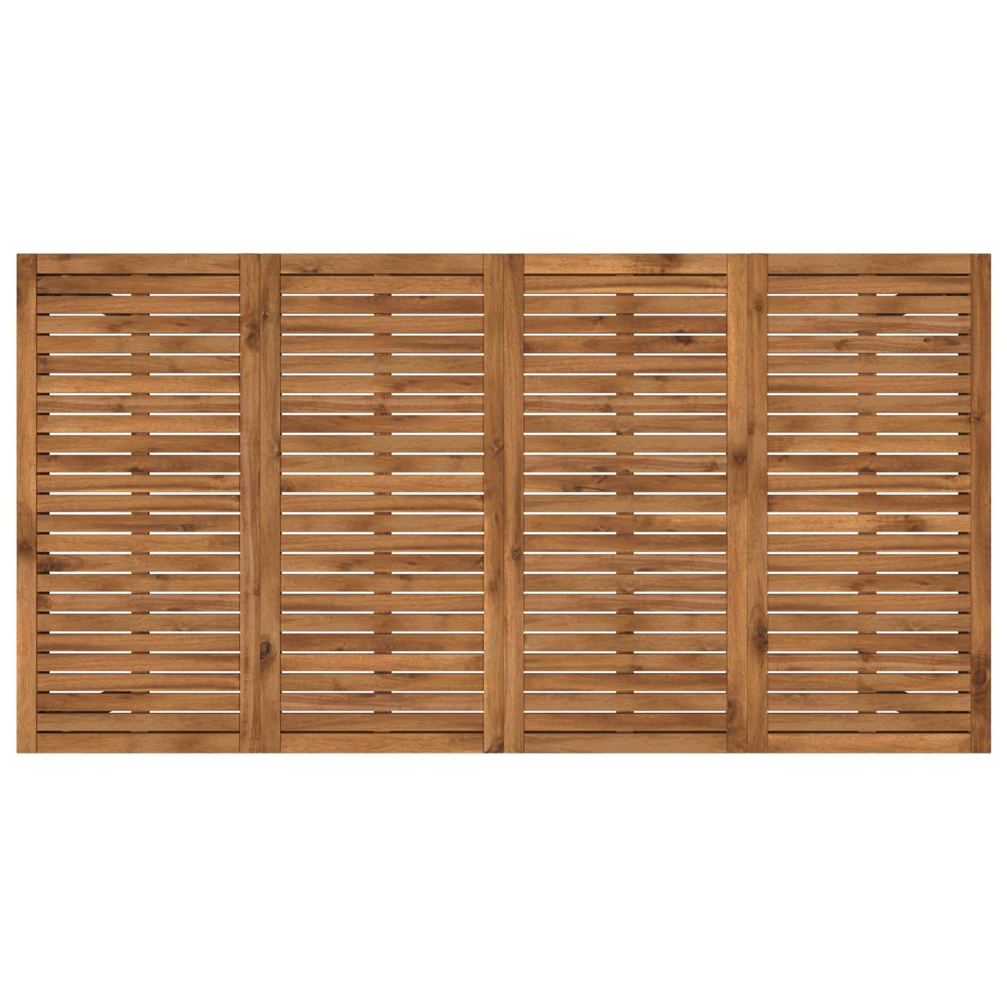 vidaXL Garden Dinner Table Natural and Black 196 x 100.5 x 75 cm