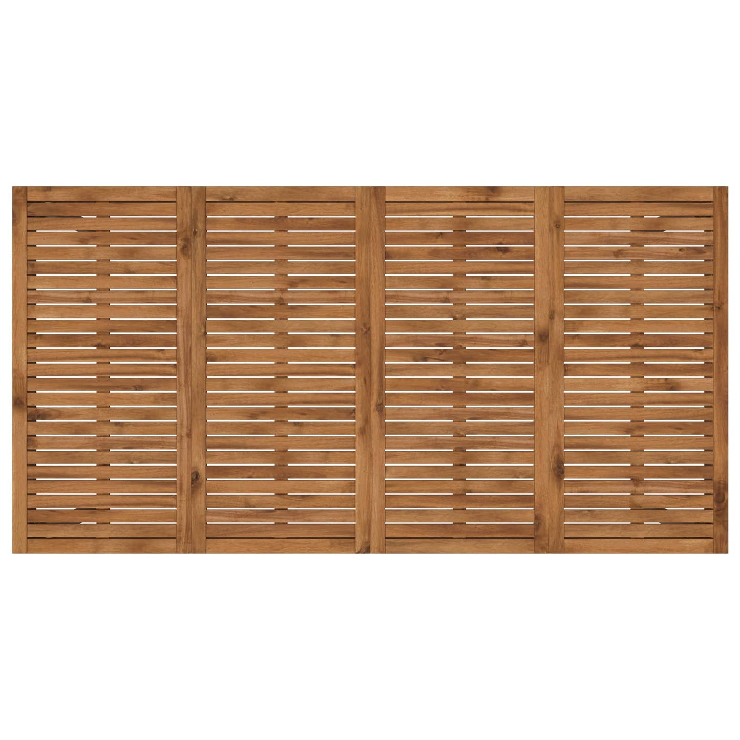 vidaXL Garden Dinner Table Natural and Coffee 196 x 100.5 x 75 cm