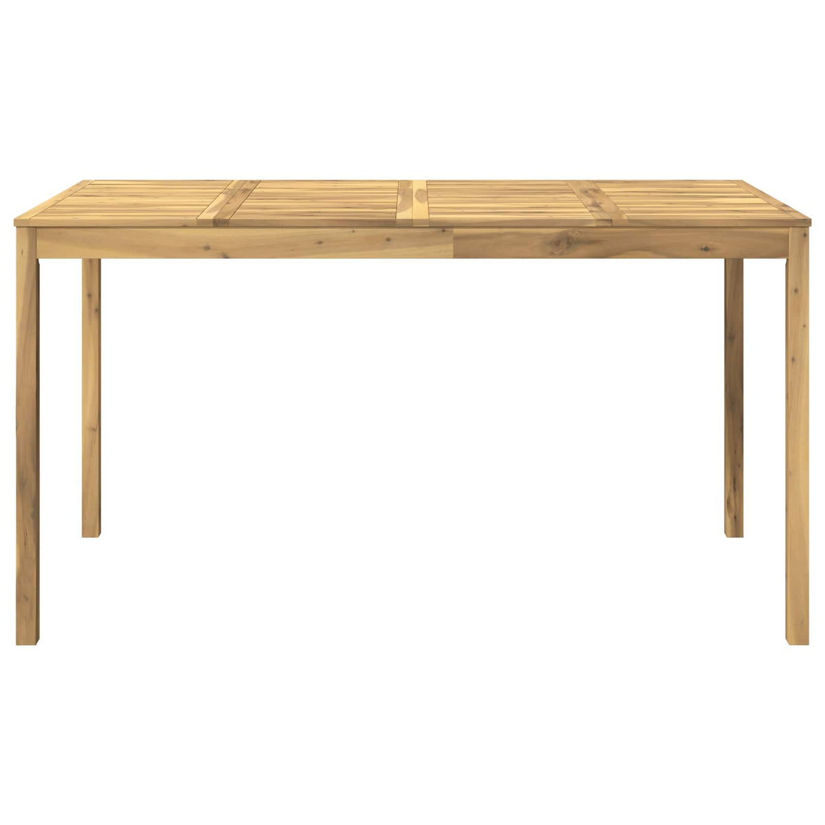 vidaXL Garden Bar Table White 196 x 100 x 105 cm Solid Acacia Wood