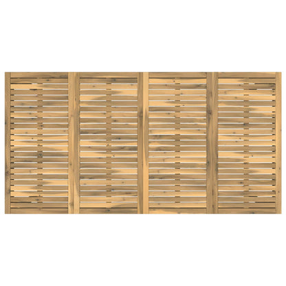 vidaXL Garden Dinner Table White and Black 196 x 100.5 x 75 cm