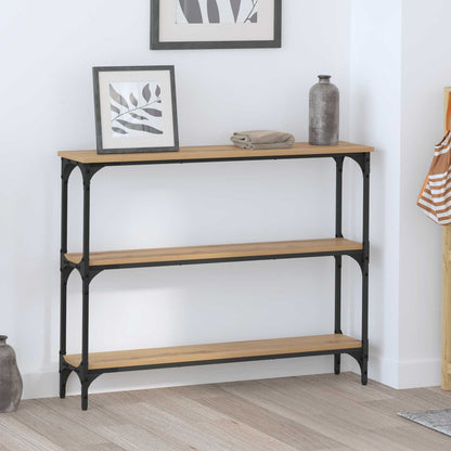 vidaXL Console Table Artisan Oak 100 x 22.5 x 75 cm Engineered Wood