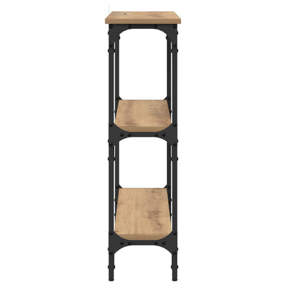 vidaXL Console Table Artisan Oak 100 x 22.5 x 75 cm Engineered Wood