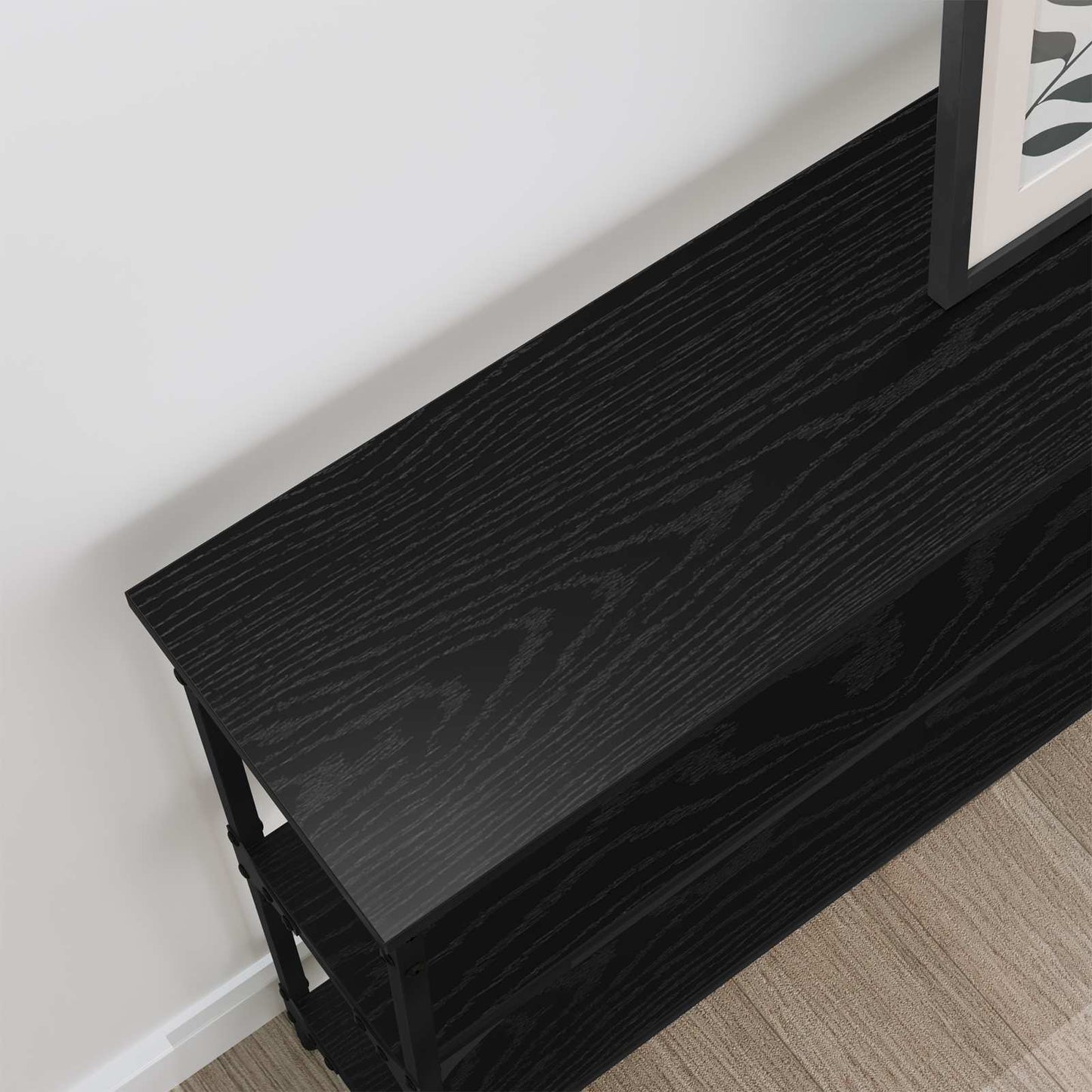 vidaXL Console Table Black oak 100 x 22.5 x 75 cm Engineered Wood