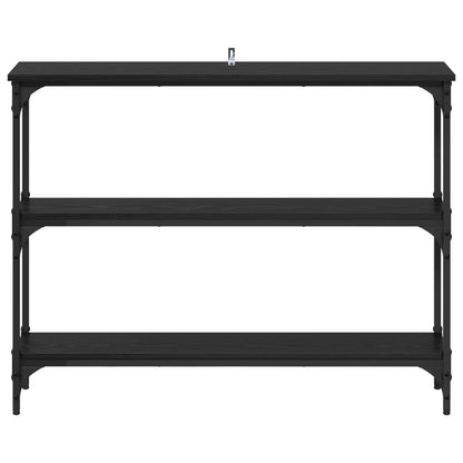 vidaXL Console Table Black oak 100 x 22.5 x 75 cm Engineered Wood