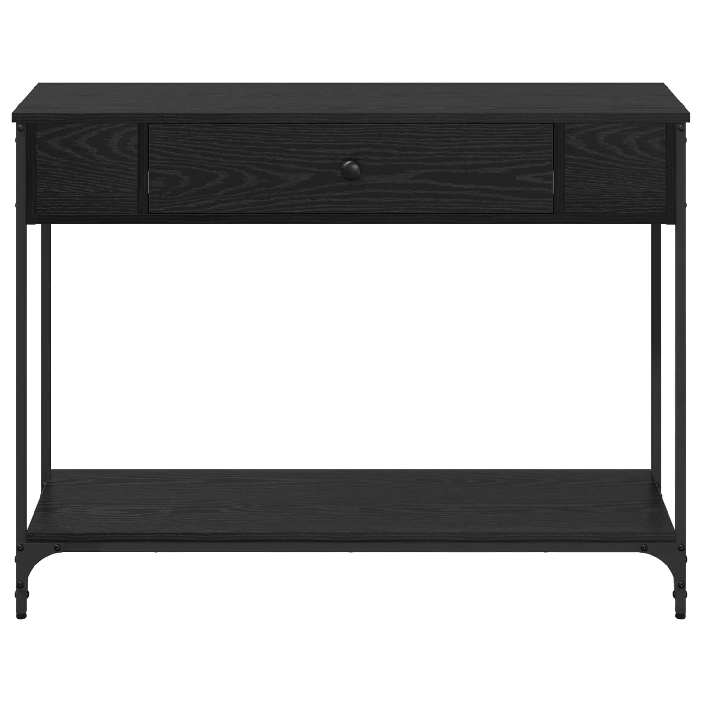vidaXL Console Table Black oak 100 x 34.5 x 75 cm Engineered wood