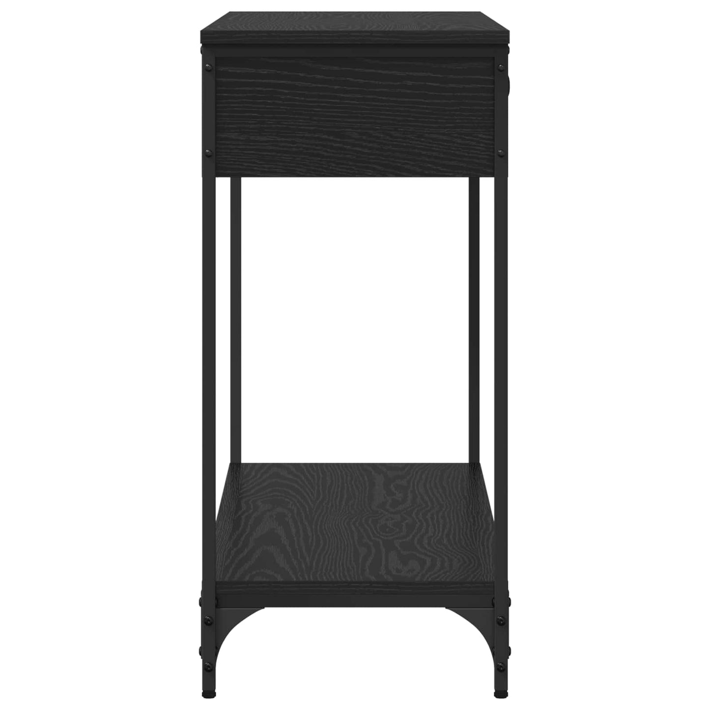 vidaXL Console Table Black oak 100 x 34.5 x 75 cm Engineered wood