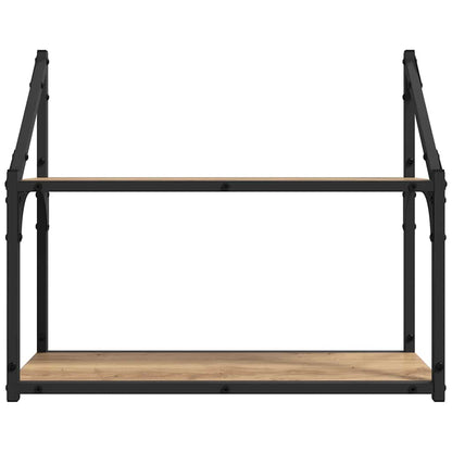 vidaXL Wall Shelf Artisan oak 60 x 21 x 51 cm Engineered Wood