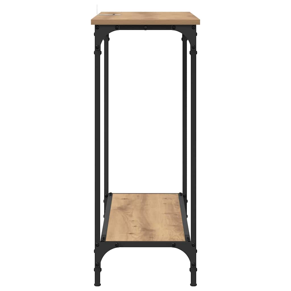 vidaXL Console Table Artisan oak 101 x 30.5 x 75 cm Engineered wood