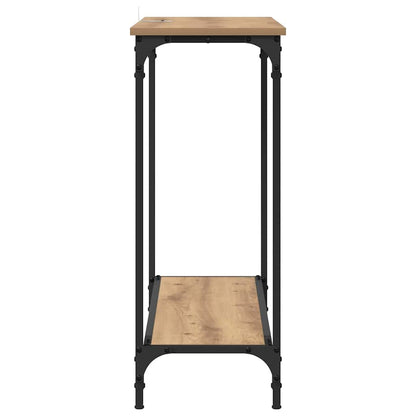 vidaXL Console Table Artisan oak 101 x 30.5 x 75 cm Engineered wood