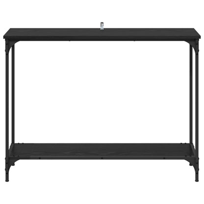 vidaXL Console Table Black oak 101 x 30.5 x 75 cm Engineered wood