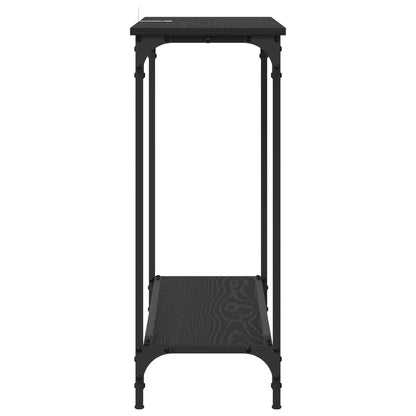 vidaXL Console Table Black oak 101 x 30.5 x 75 cm Engineered wood