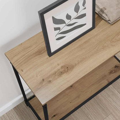 vidaXL Console Table Artisan oak 75 x 30.5 x 75 cm Engineered wood