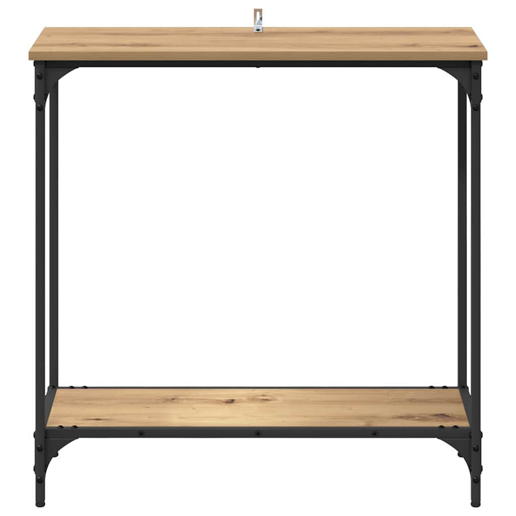 vidaXL Console Table Artisan oak 75 x 30.5 x 75 cm Engineered wood