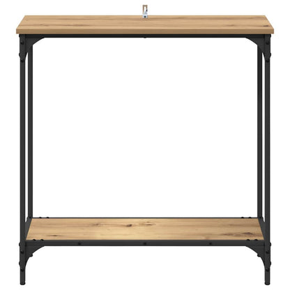 vidaXL Console Table Artisan oak 75 x 30.5 x 75 cm Engineered wood