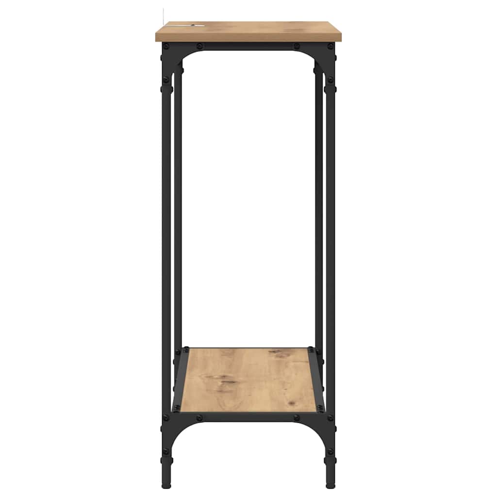 vidaXL Console Table Artisan oak 75 x 30.5 x 75 cm Engineered wood