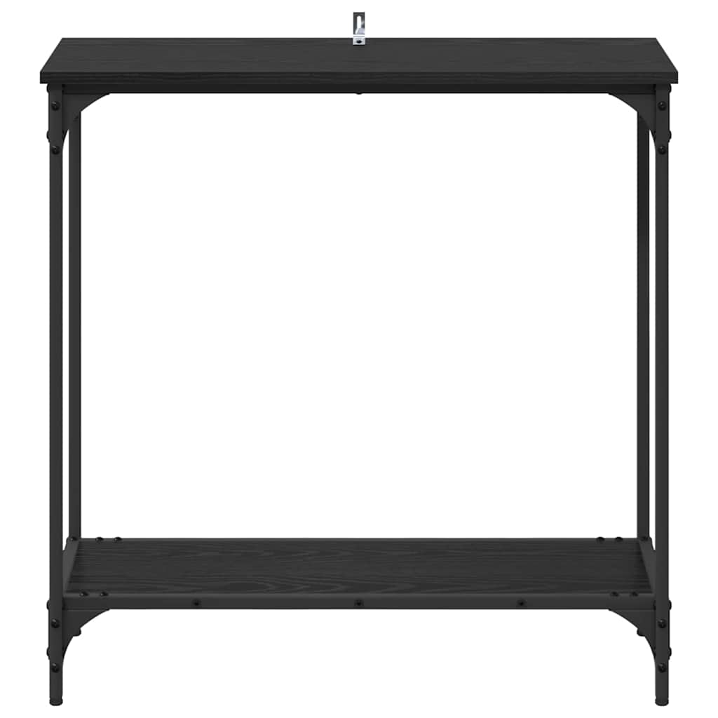 vidaXL Console Table Black oak 75 x 30.5 x 75 cm Engineered wood