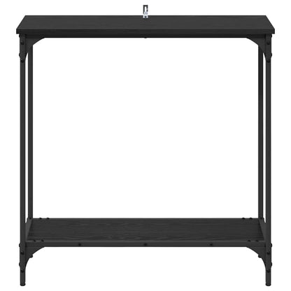 vidaXL Console Table Black oak 75 x 30.5 x 75 cm Engineered wood