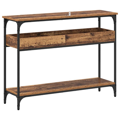 vidaXL Console Table Old wood 100 x 29 x 75 cm Engineered wood