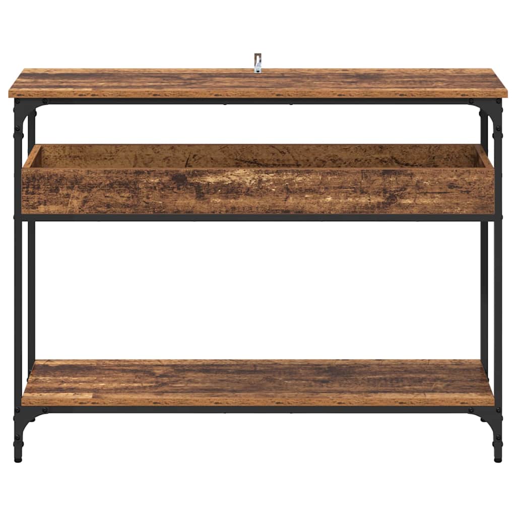vidaXL Console Table Old wood 100 x 29 x 75 cm Engineered wood