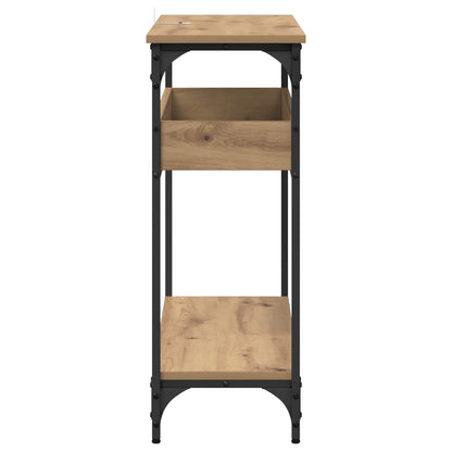vidaXL Console Table Artisan oak 100 x 29 x 75 cm Engineered wood